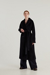 KROYYORK, пальто женское, чёрно-синий>