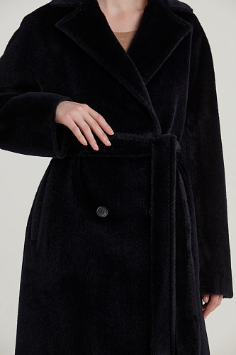 KROYYORK, пальто женское, чёрно-синий